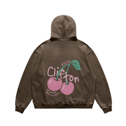 Clifton Cherries Brown Hoodie