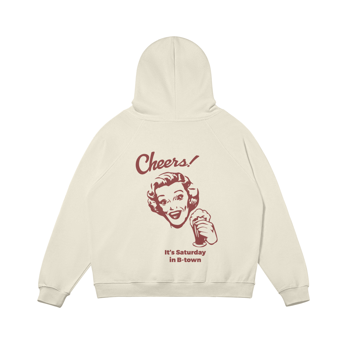 Saturday in B-town Rice Apricot Hoodie