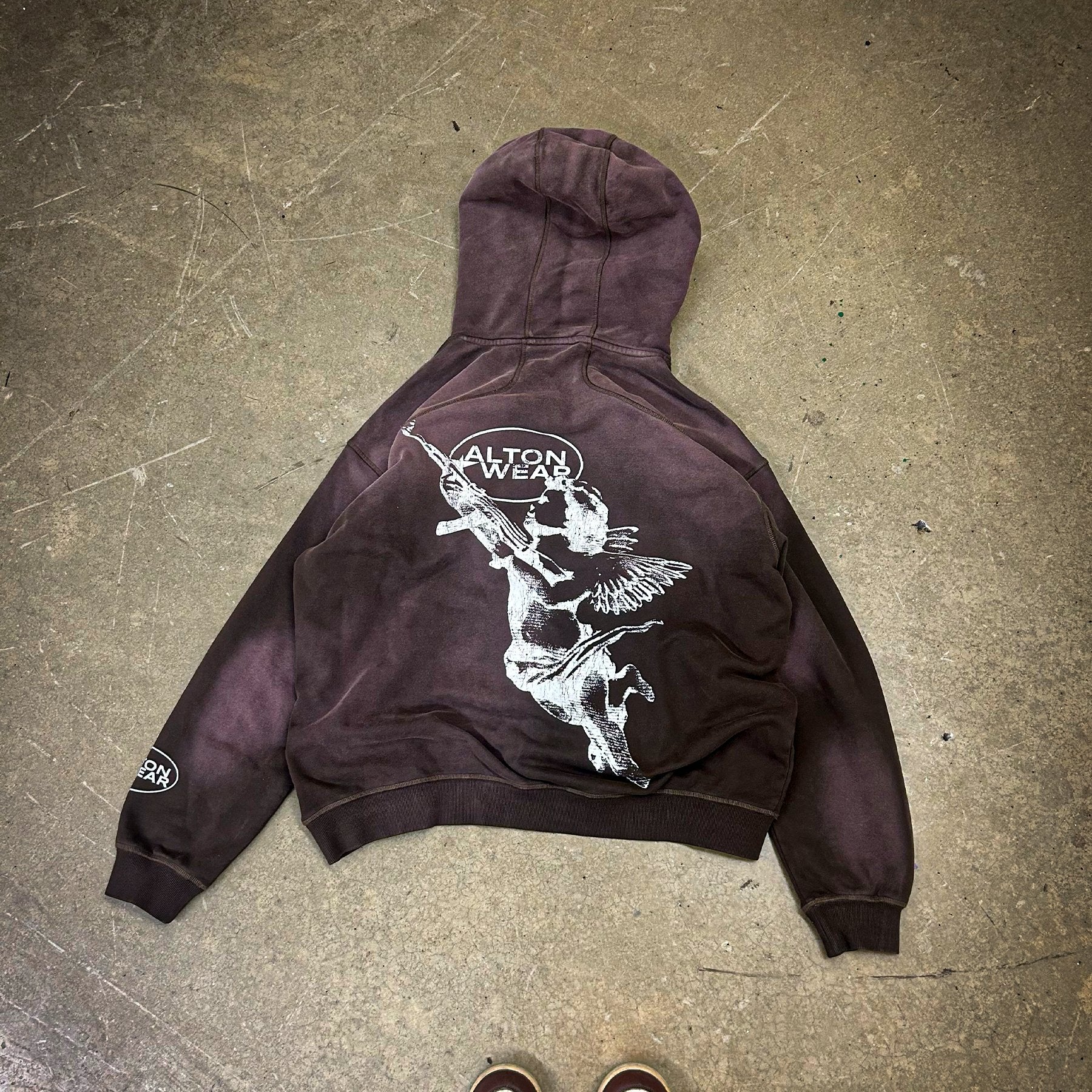 Cupid Brown Sweat Set Hoodie