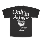 Only in Athens Vintage Black Tee