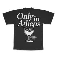 Only in Athens Vintage Black Tee