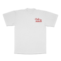 Only in Athens White Tee