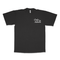 Only in Athens Vintage Black Tee