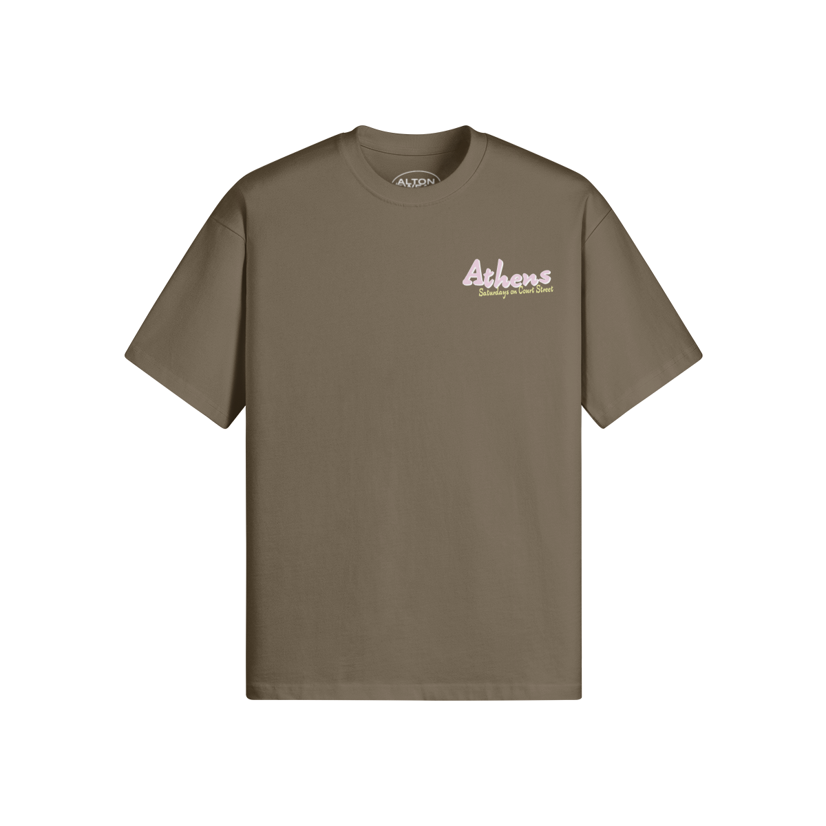 Saturdays on Court Street Dark Taupe Tee