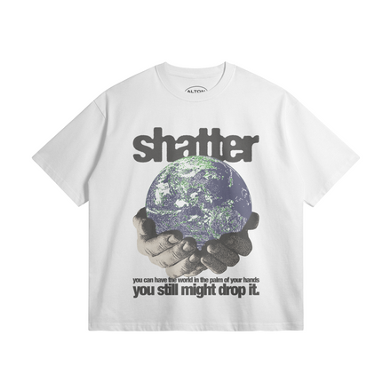 Shatter Heavy White Tee