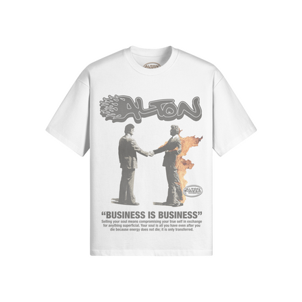 Business is Business White Tee