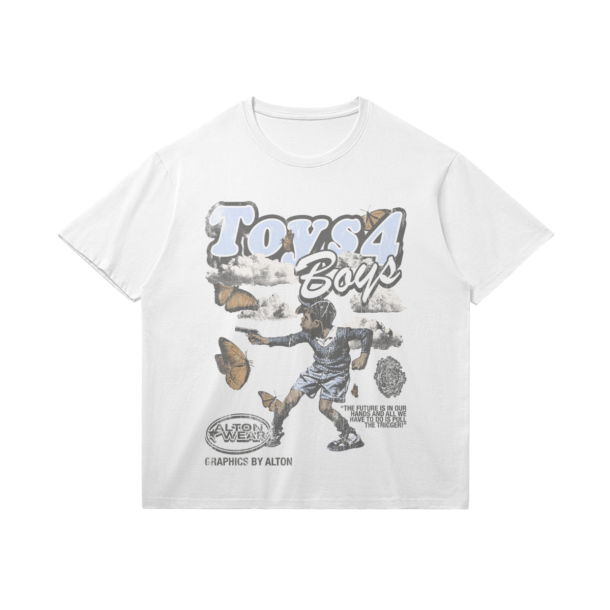 Toys 4 Boys White Tee