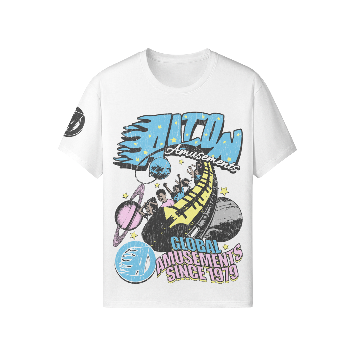 Alton Amusements White Tee