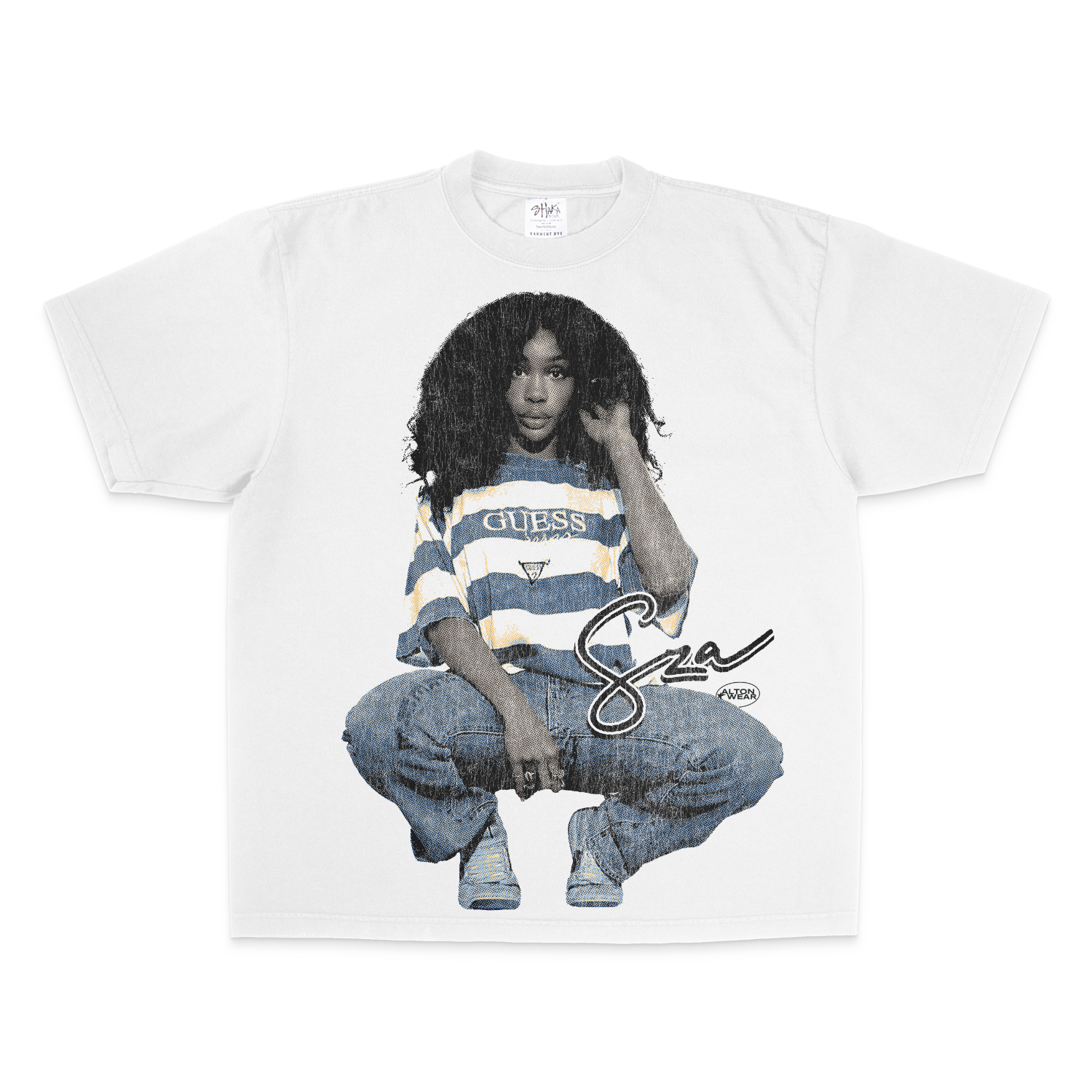 SZA White Tee