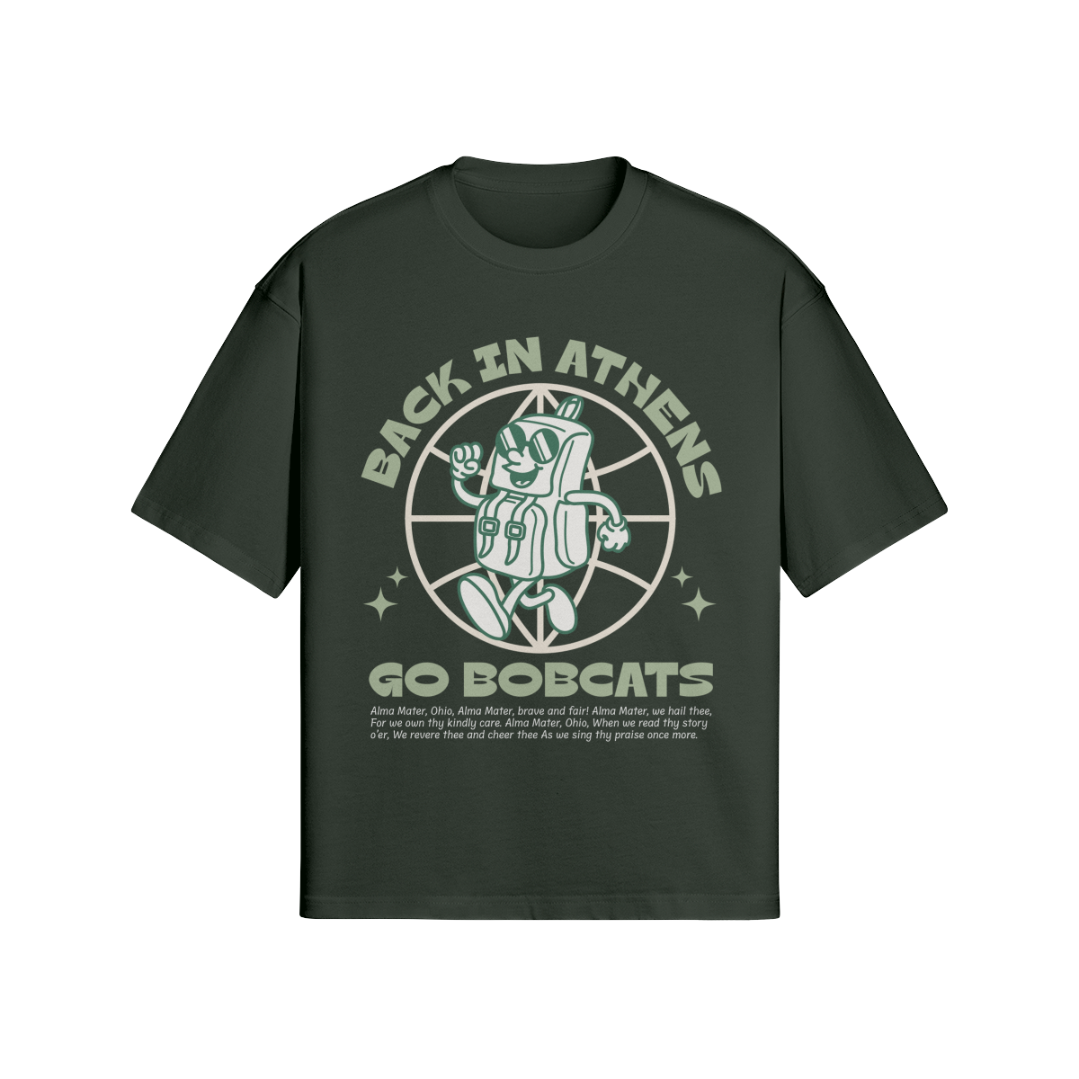 Back in Athens Dark Green Shirt