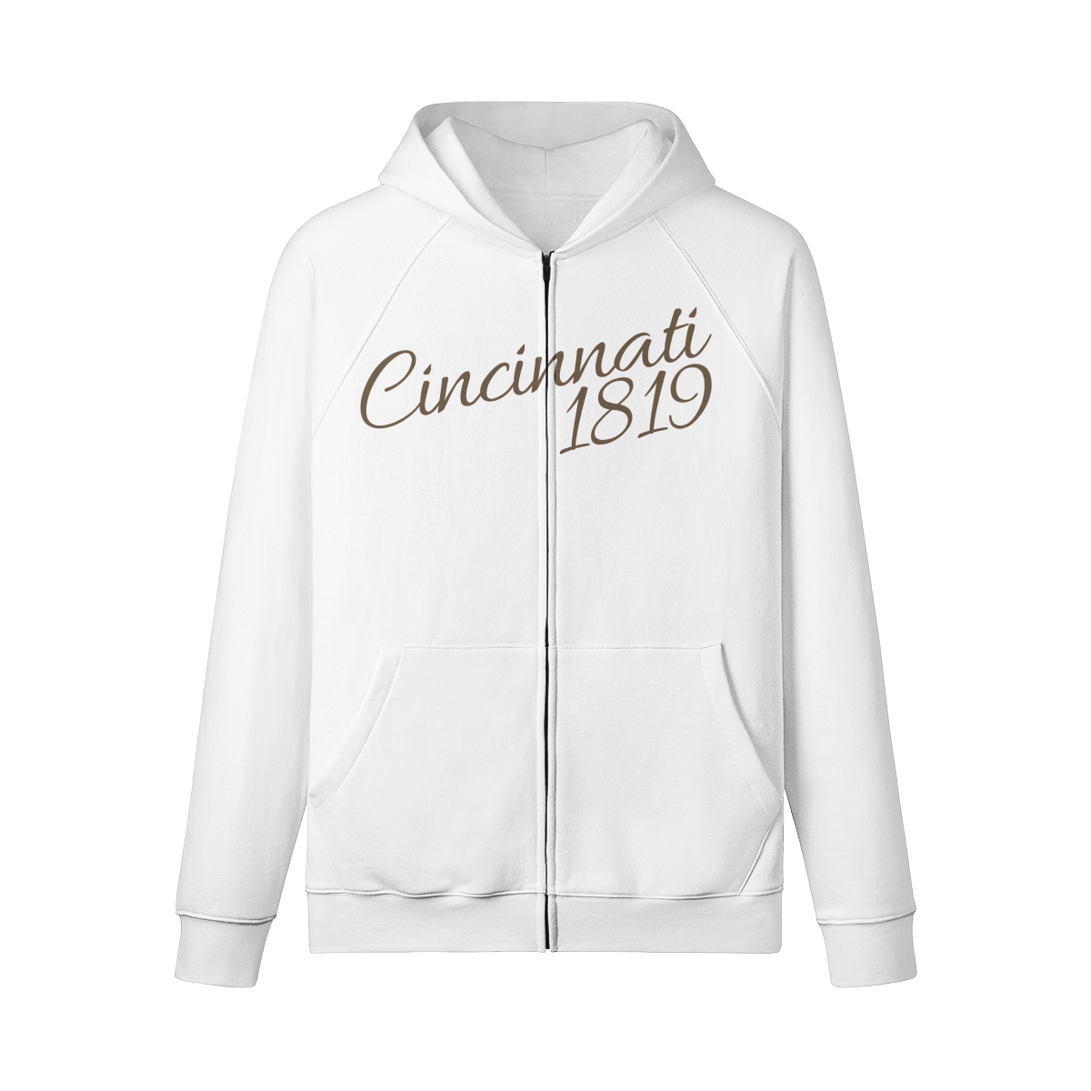 Cincinnati 1819 White Zip-up