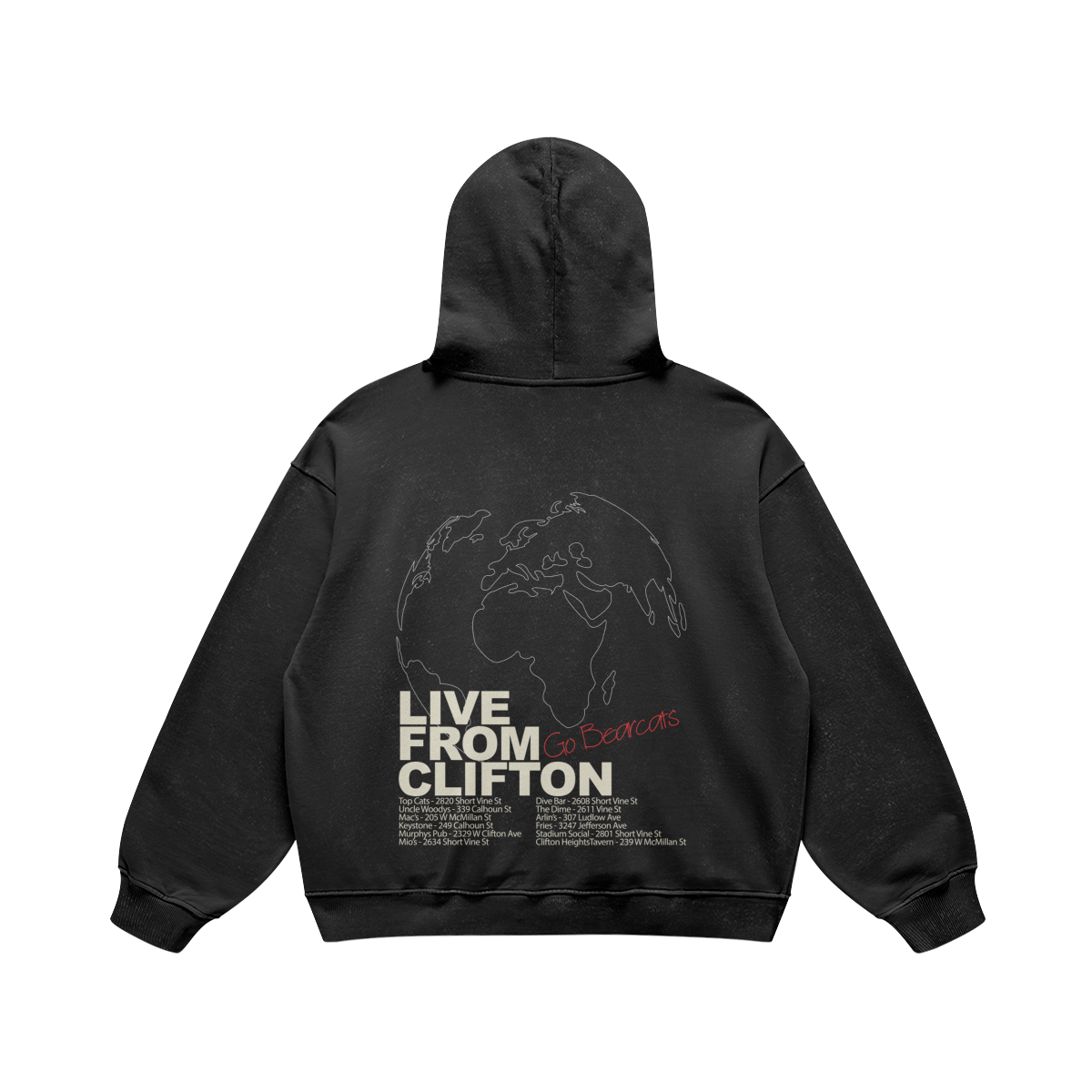 Live From Clifton Black Hoodie