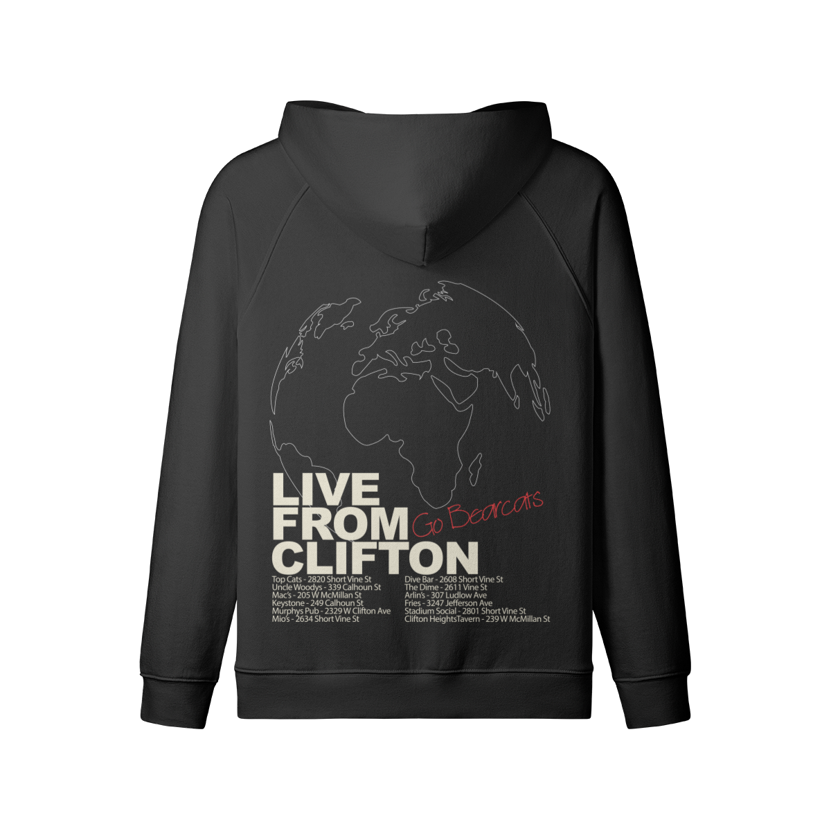 Black Live From Clifton Zip-up