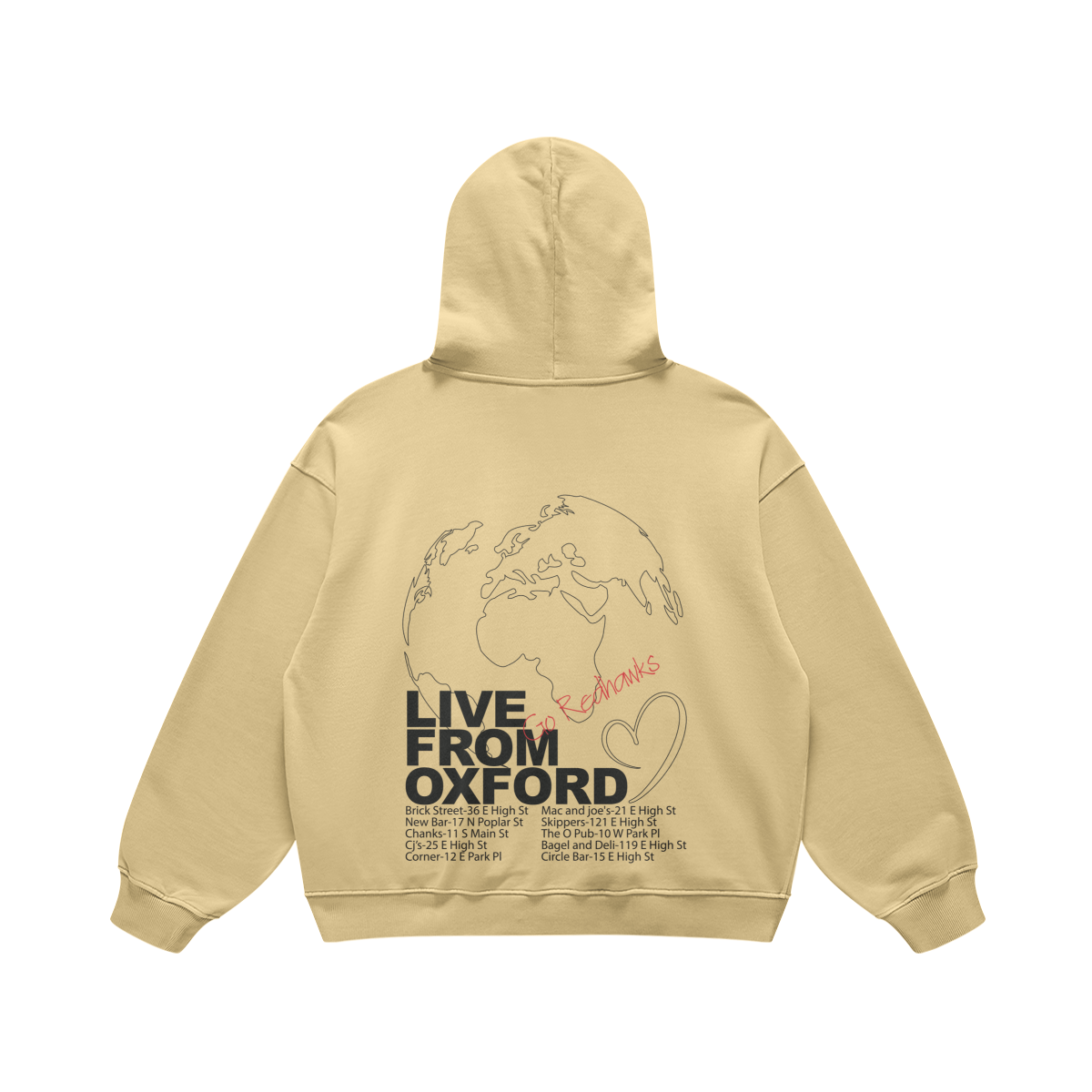 Live From Oxford Desert Sand Hoodie