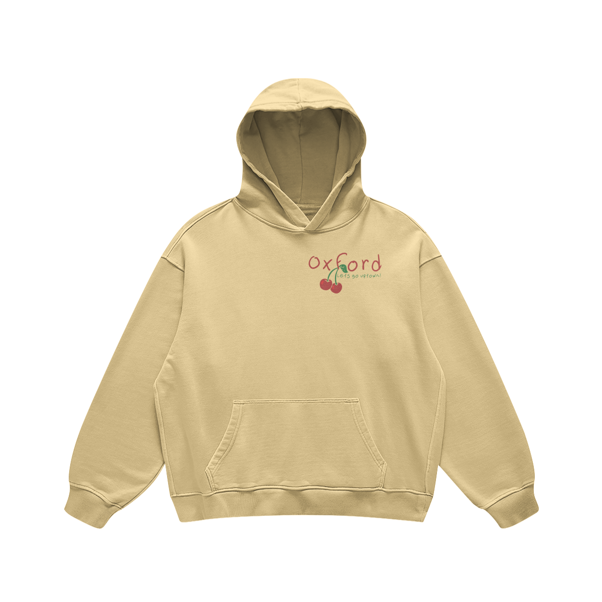 Oxford Cherries Desert Sand Hoodie