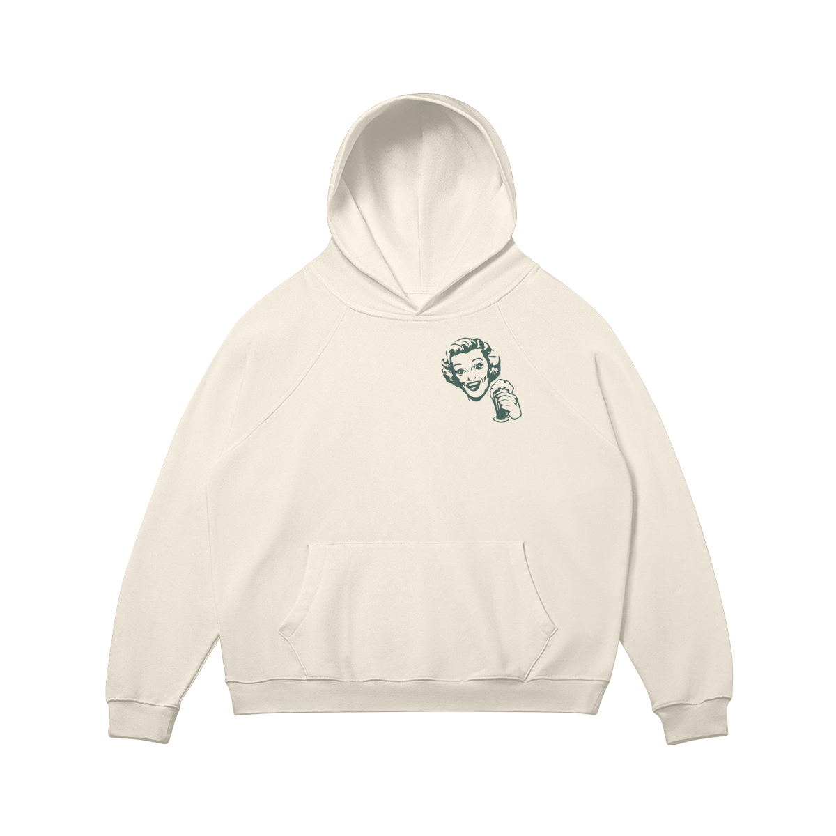 It's Saturday on Court Rice Apricot Fleece Hoodie