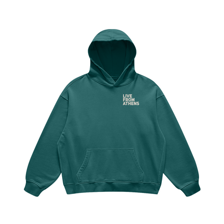 Live From Athens Blueish Green Hoodie