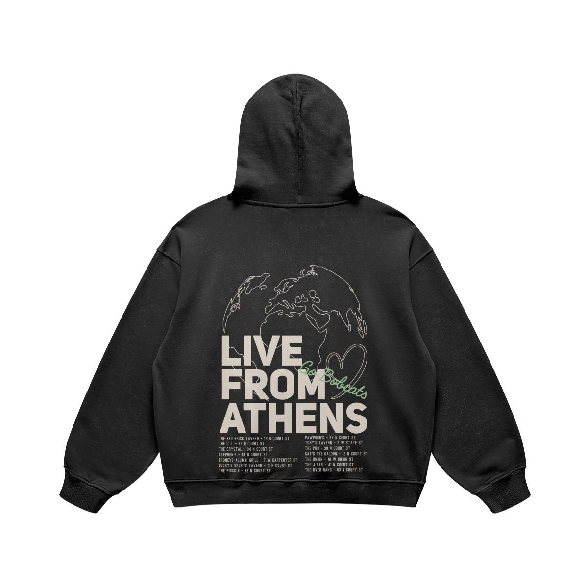 Live From Athens Black Hoodie