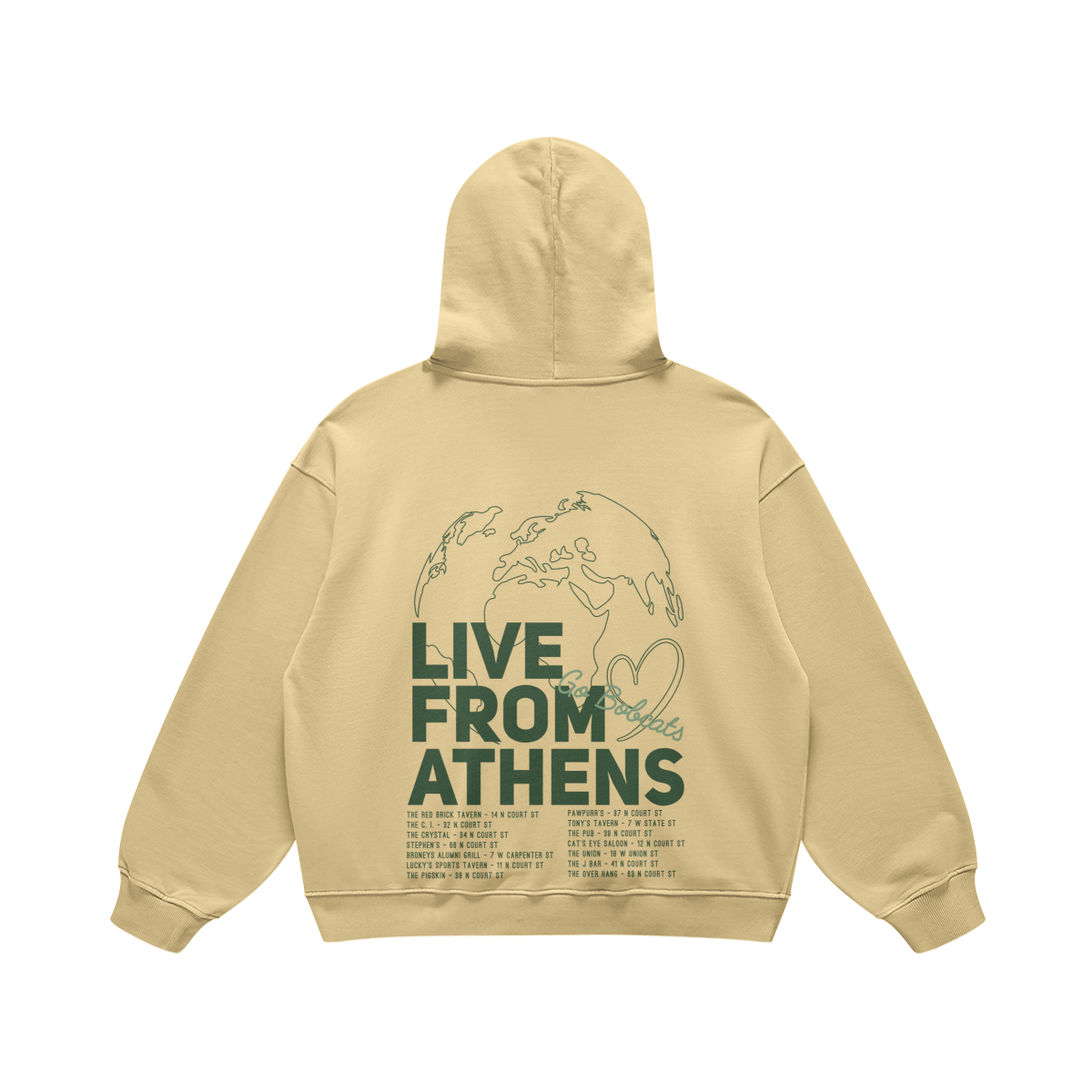 Live From Athens Desert Sand Hoodie