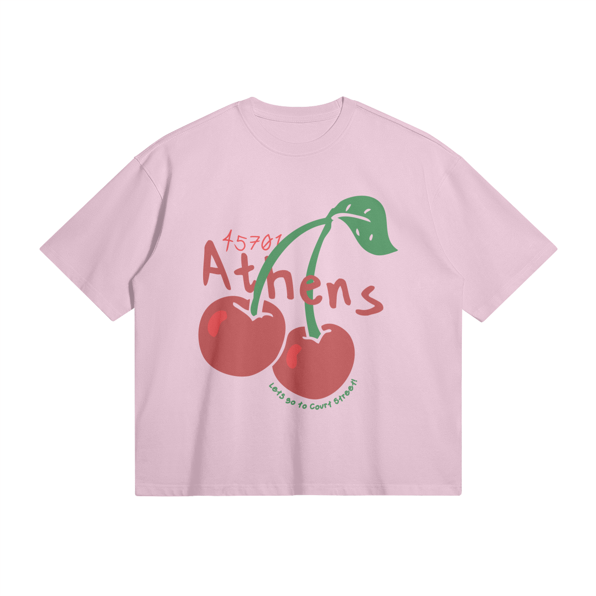 Athens Cherries Pink Tee