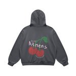 Athens Cherries Carbon Gray Hoodie