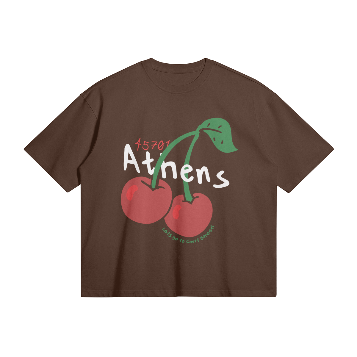 Athens Cherries Brown Tee