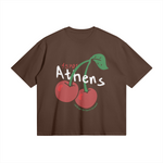 Athens Cherries Brown Tee