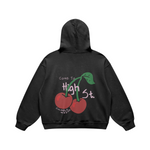 High Street Cherries Black Hoodie