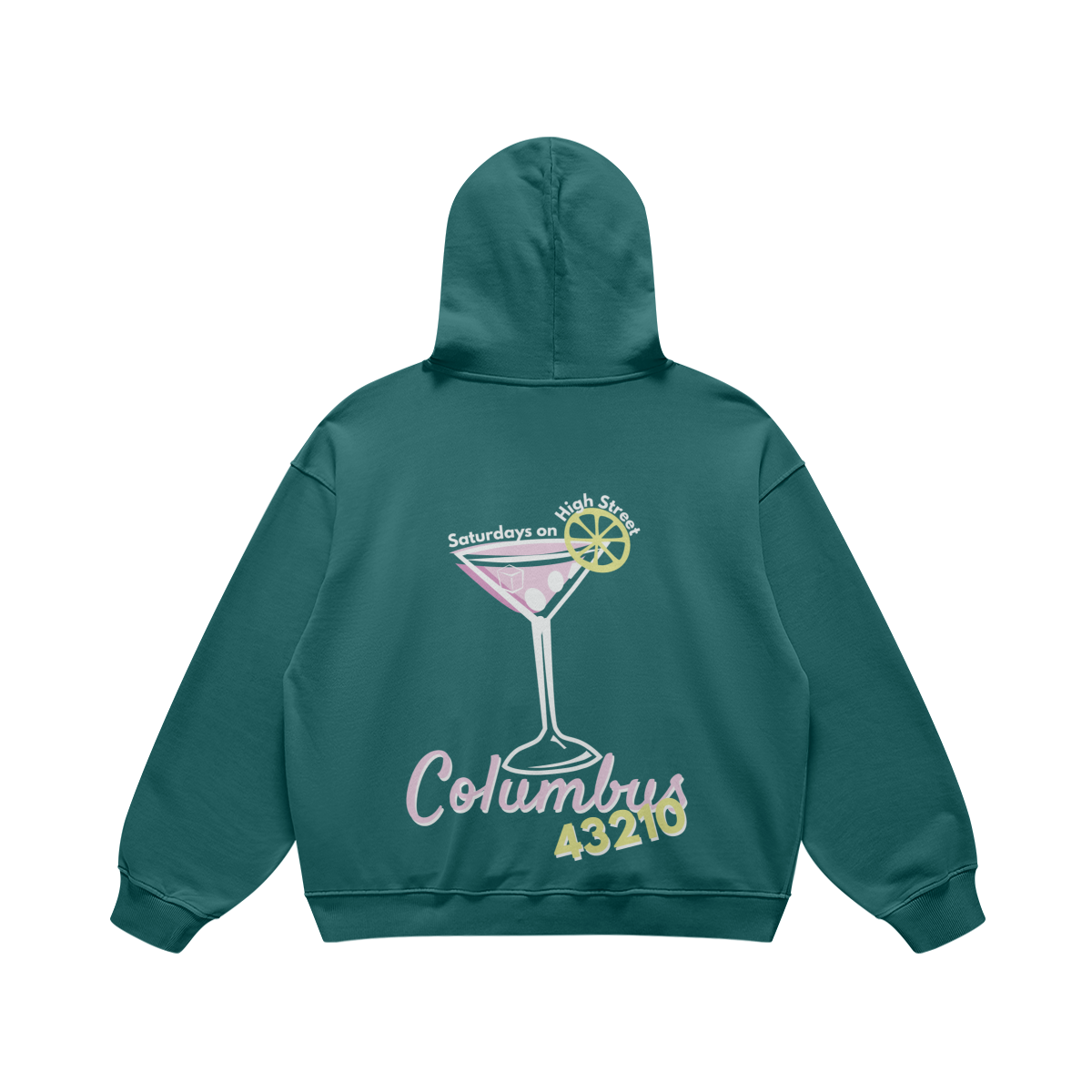 Saturdays on High Street Blueish Green Hoodie