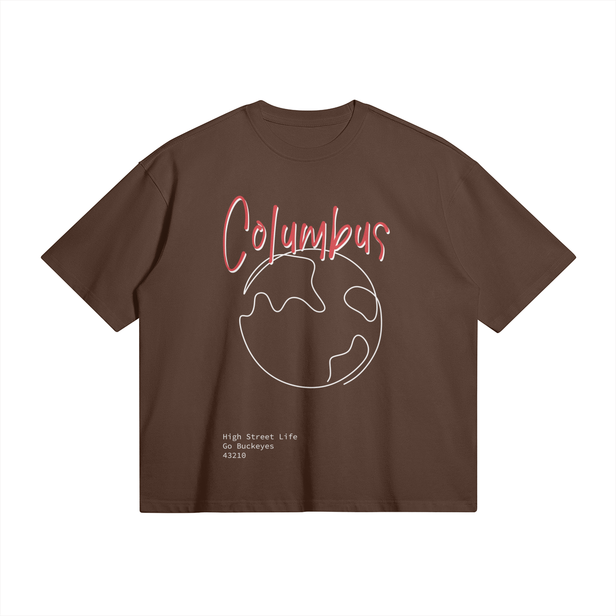 Columbus World Brown Tee