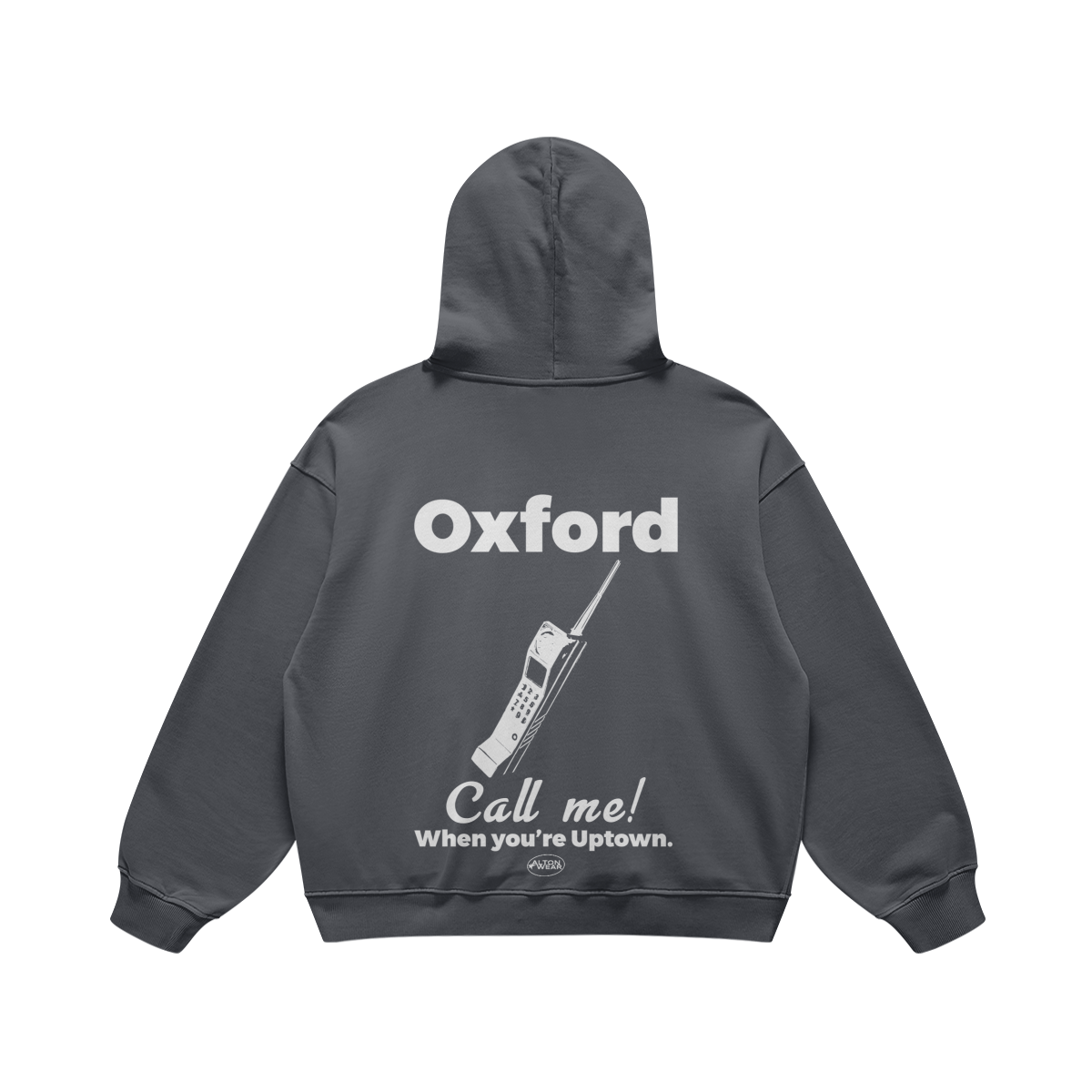 Call Me When You're Uptown Carbon Gray Hoodie