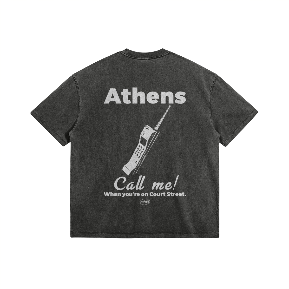 Call Me On Court Street Dark Gray Tee