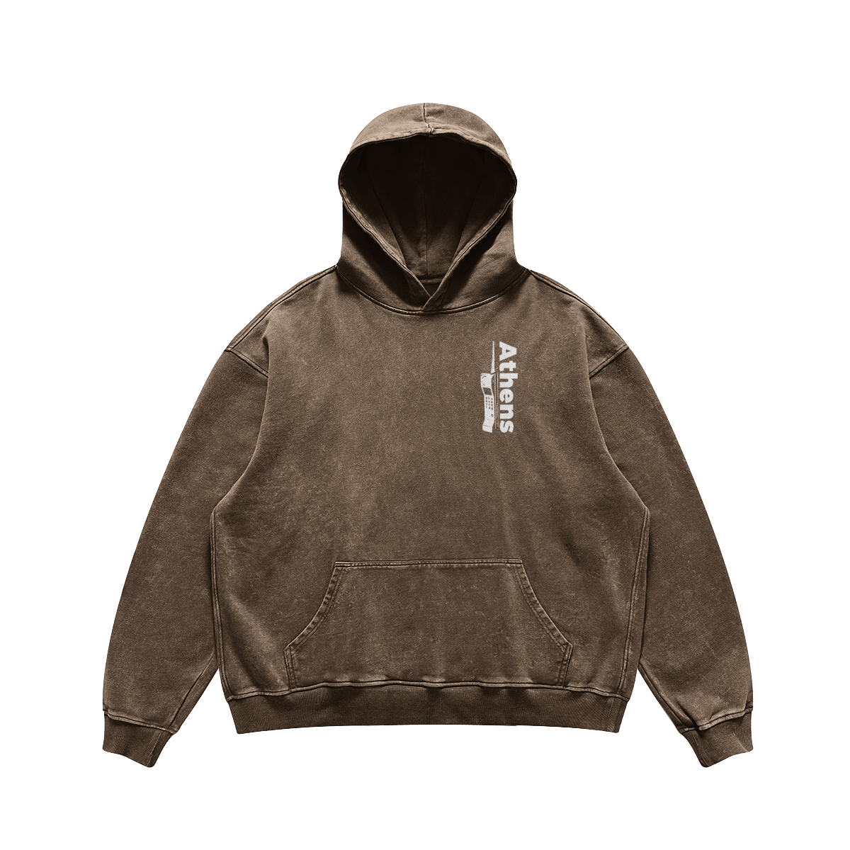 Call Me On Court Street Brown Hoodie