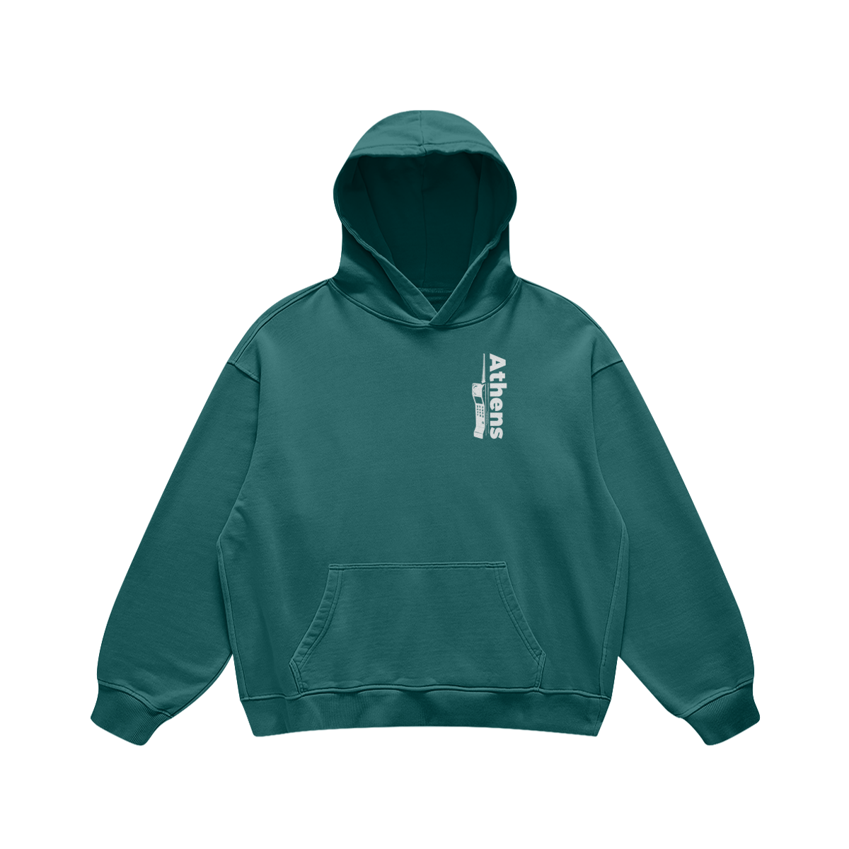 Call Me On Court Blueish Green Hoodie