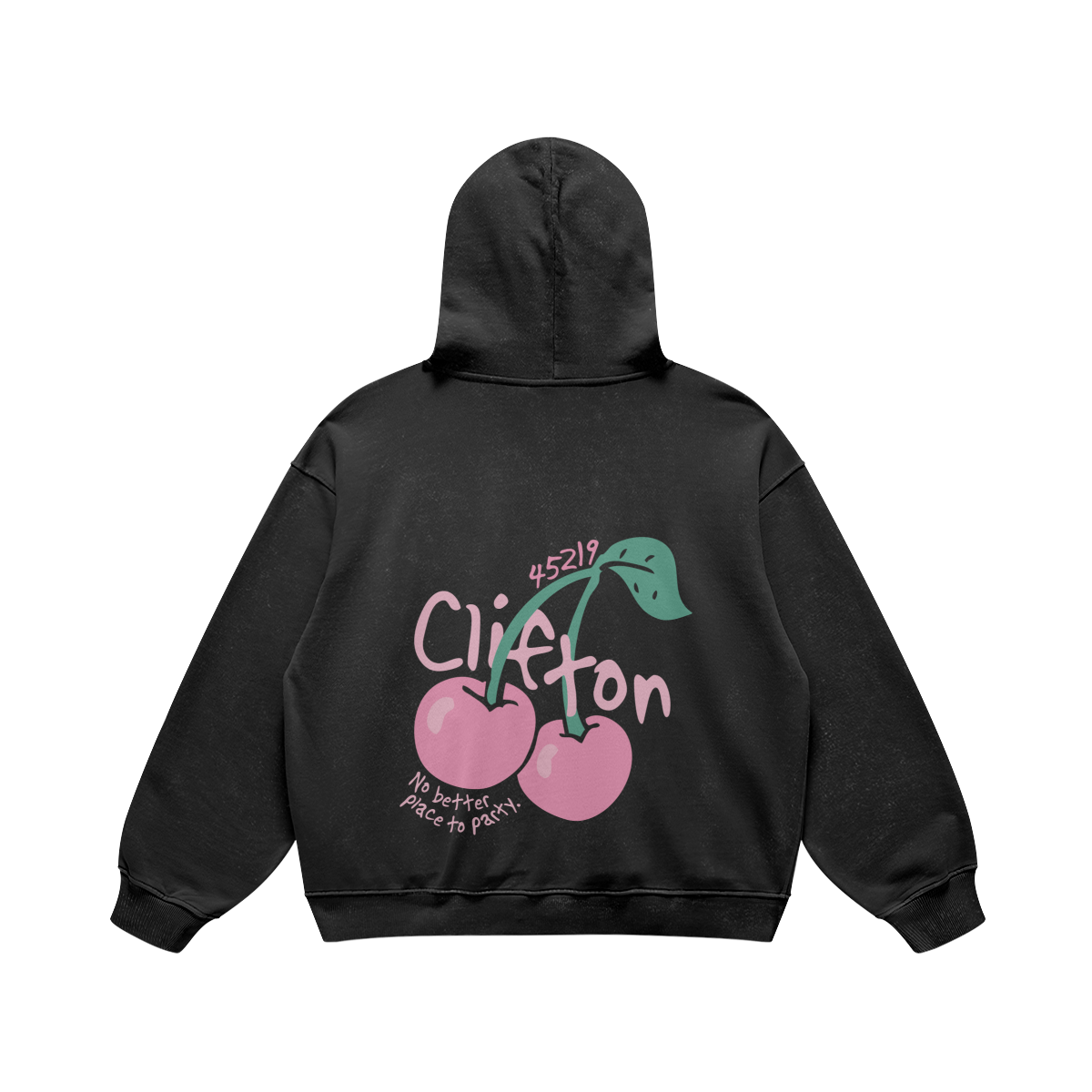 Clifton Cherries Black Hoodie