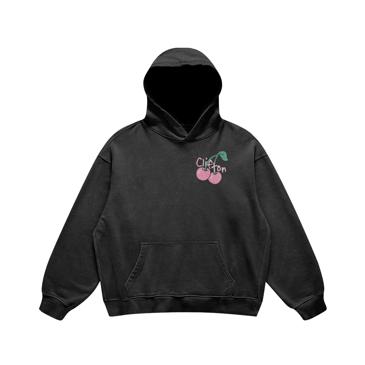 Clifton Cherries Black Hoodie