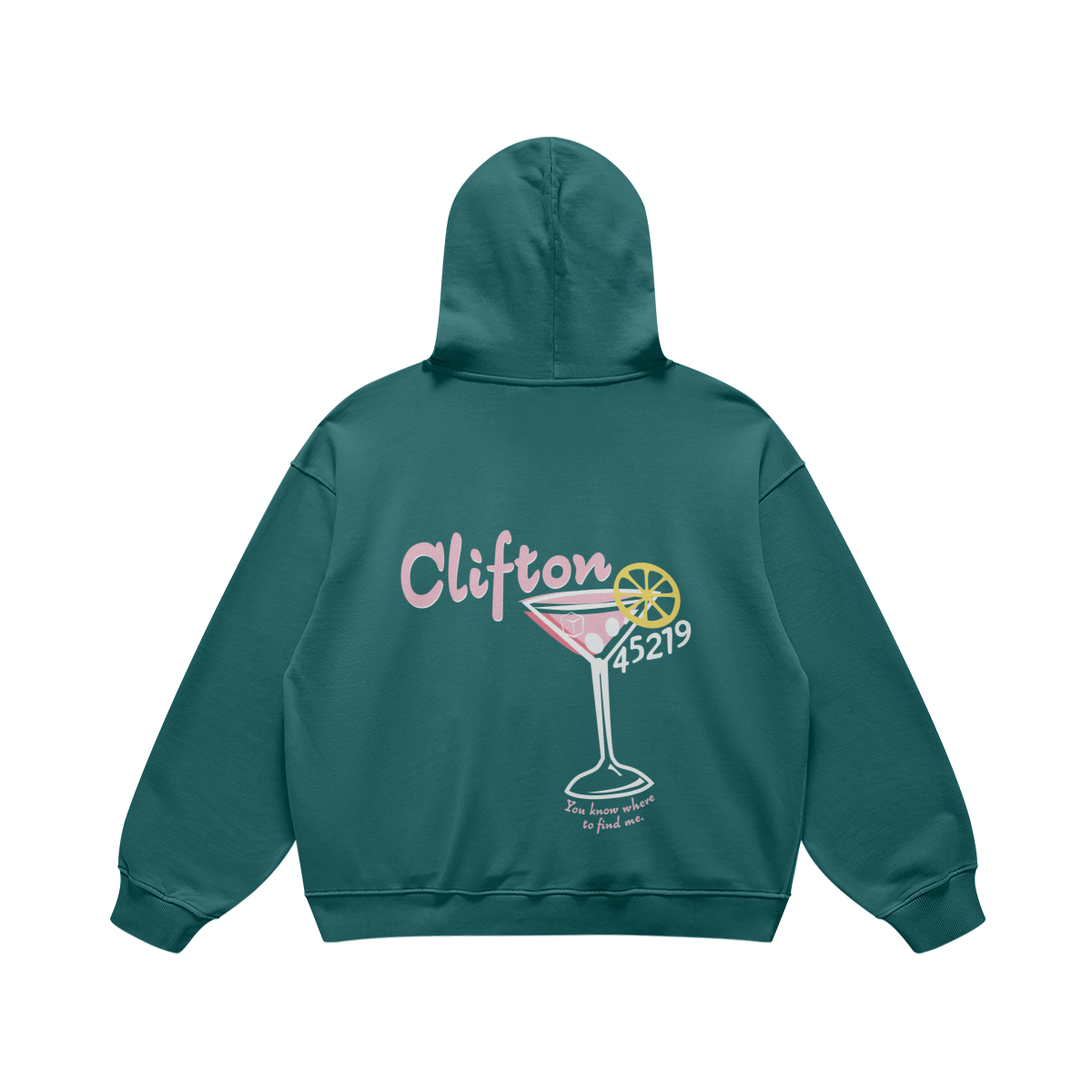 Clifton Martini Blueish Green Hoodie