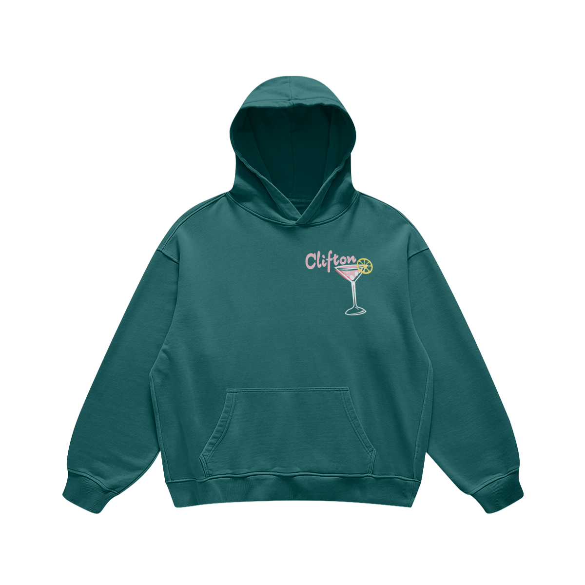 Clifton Martini Blueish Green Hoodie