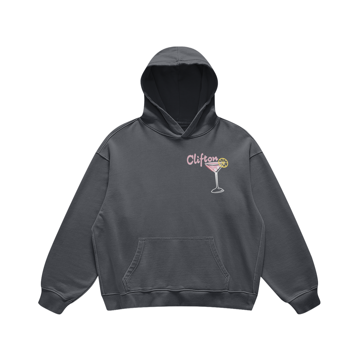 Clifton Martini Carbon Gray Hoodie