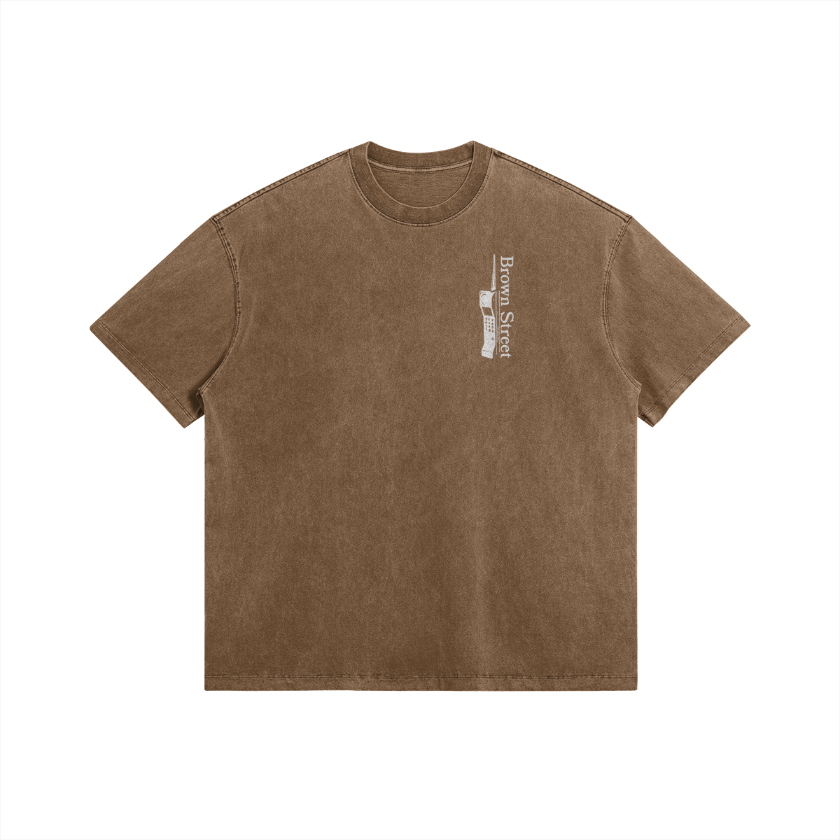 Call Me on Brown Street Brown Tee