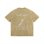 Call Me on Brown Street Khaki Tee