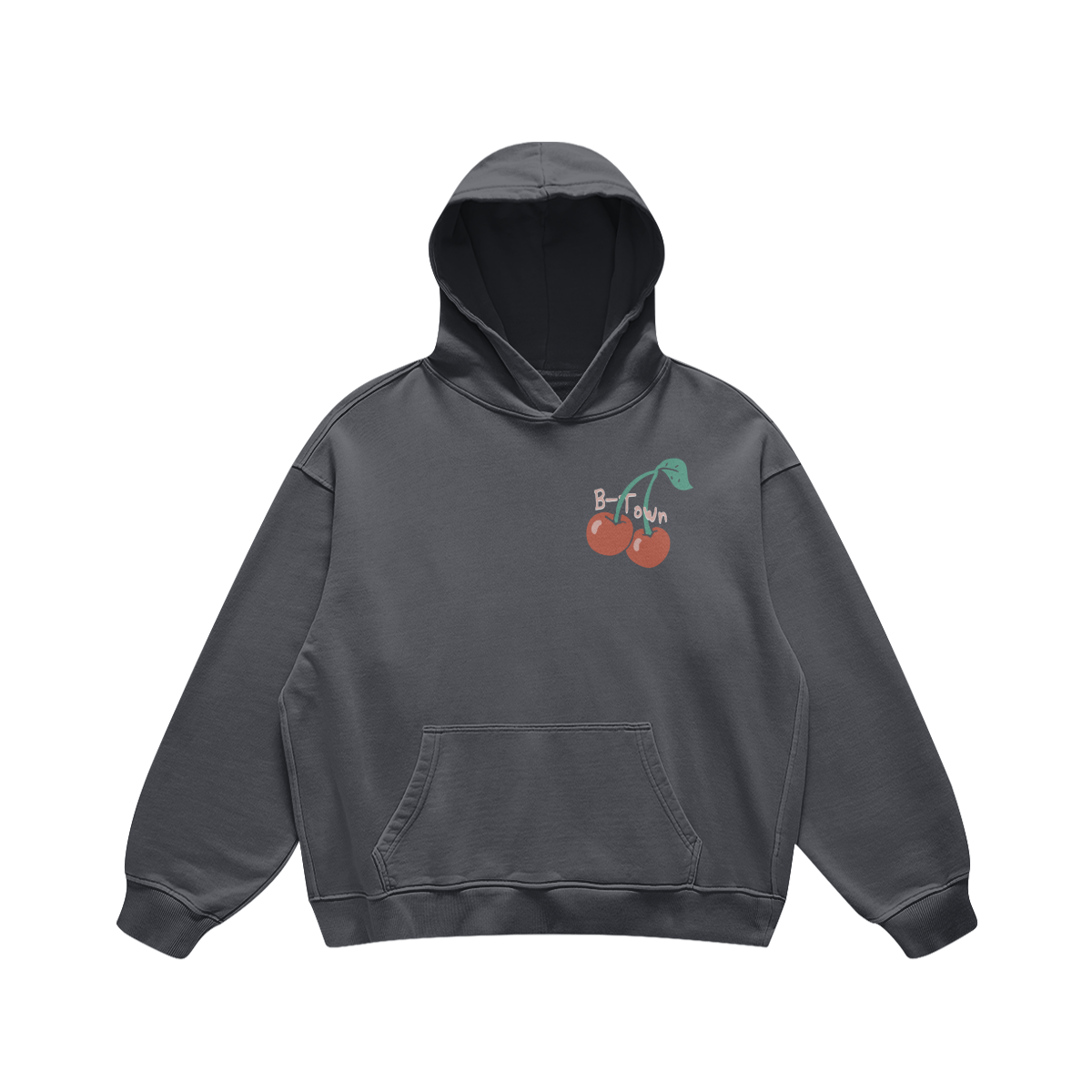 B-Town Cherries Gray Hoodie