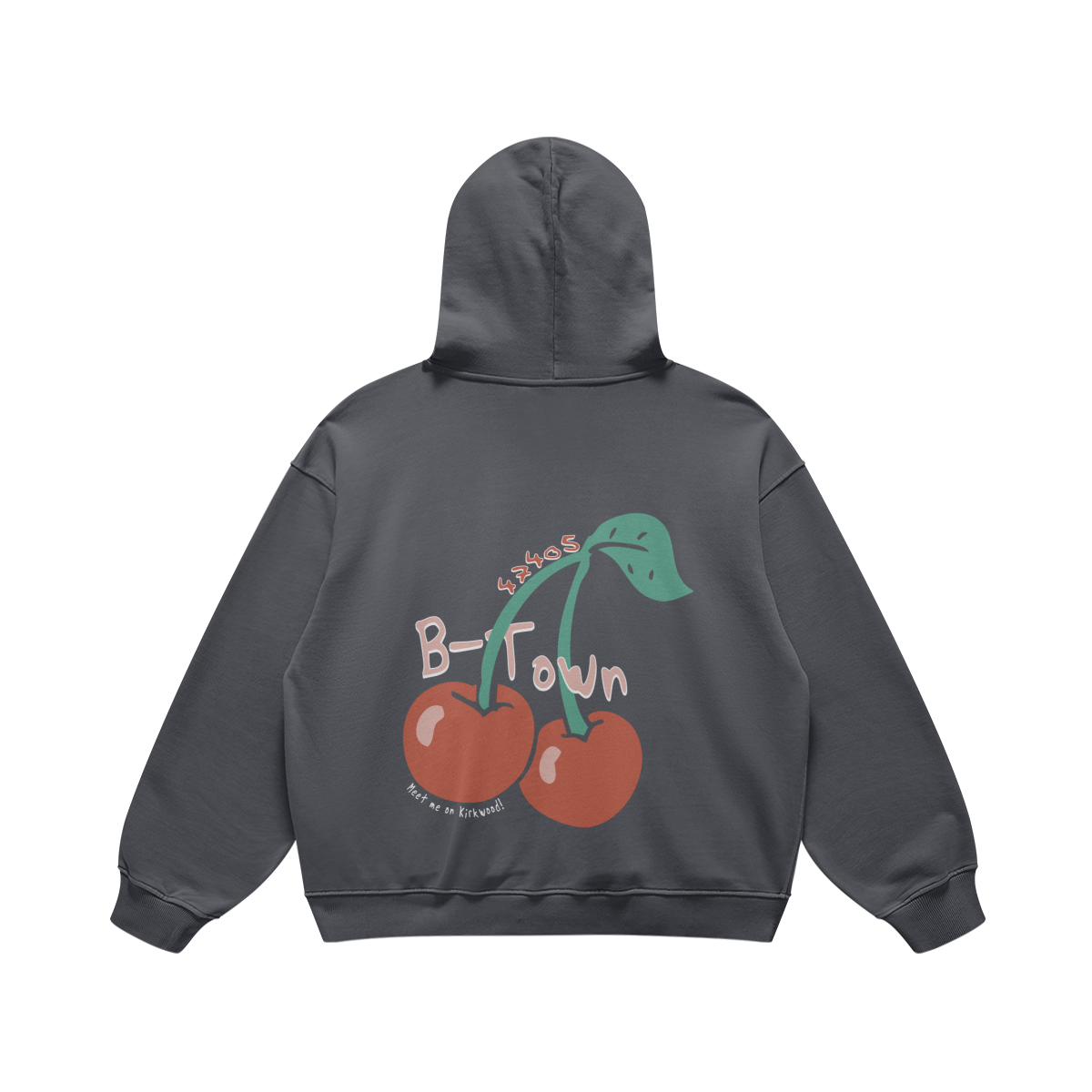 B-Town Cherries Gray Hoodie