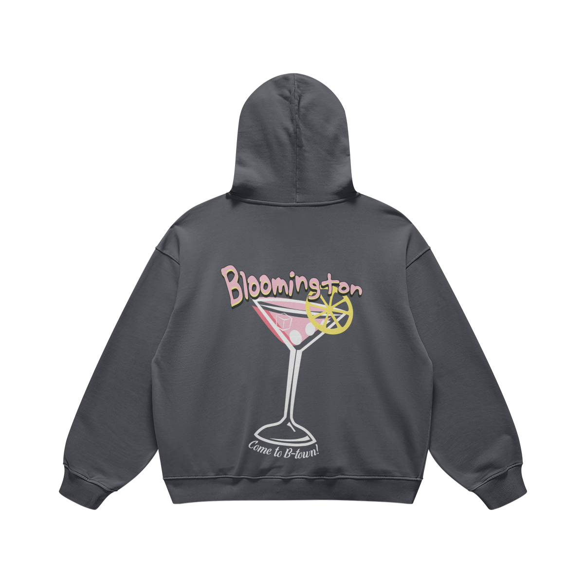 Bloomington Martini Carbon Gray Hoodie