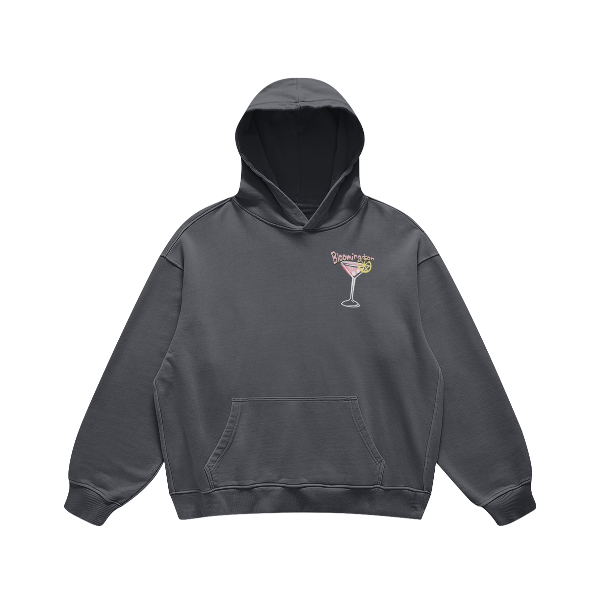 Bloomington Martini Carbon Gray Hoodie