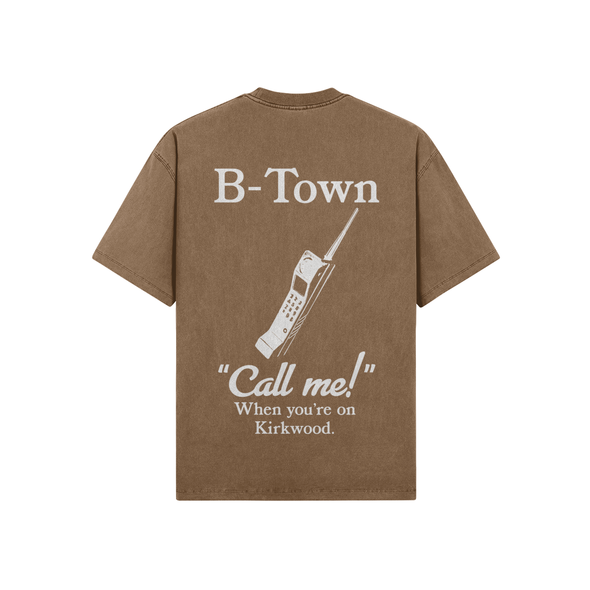 Call Me on Kirkwood Brown Tee