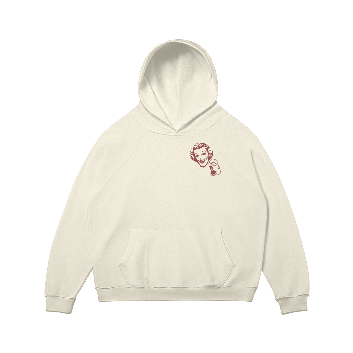 Saturday in B-town Rice Apricot Hoodie