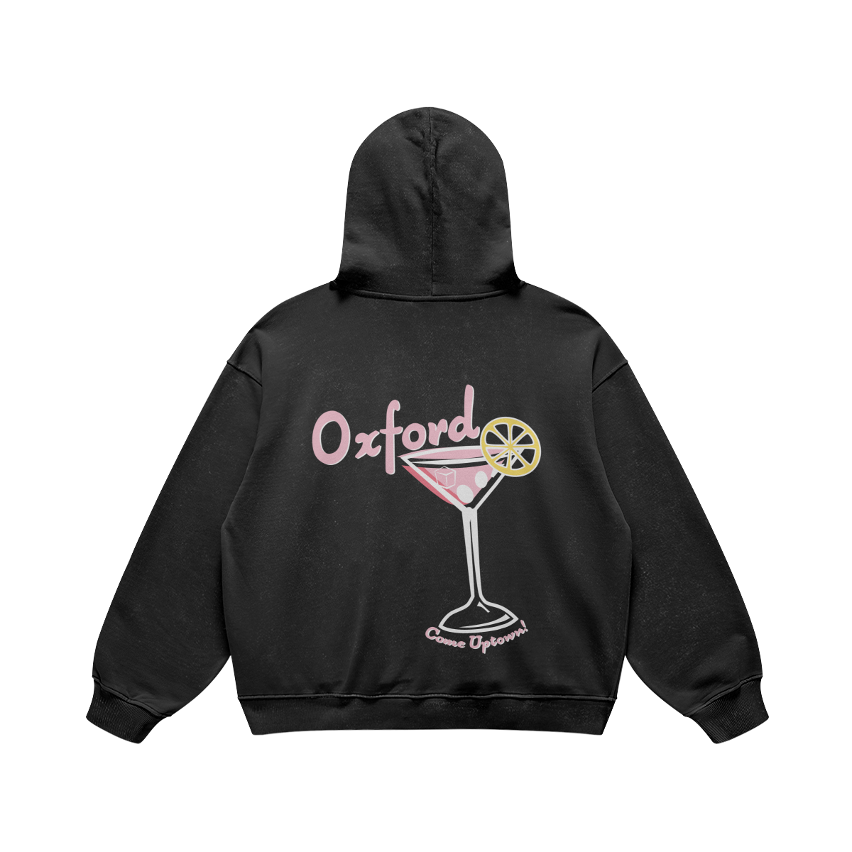 Come Uptown Black Sweat Set Hoodie