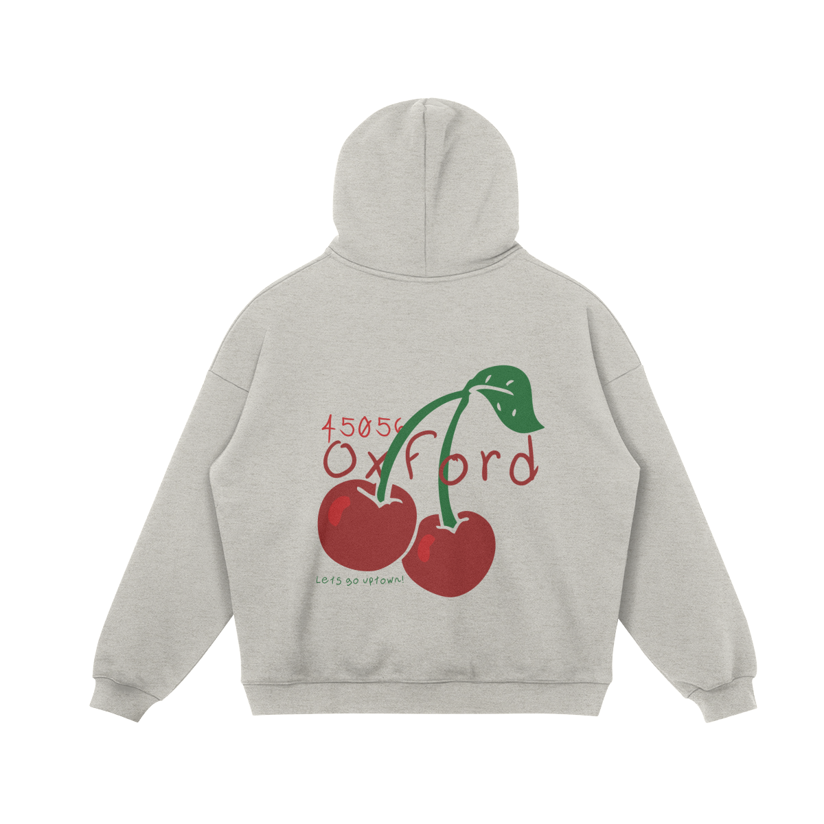 Oxford Cherries Heather Gray Sweat Set Hoodie