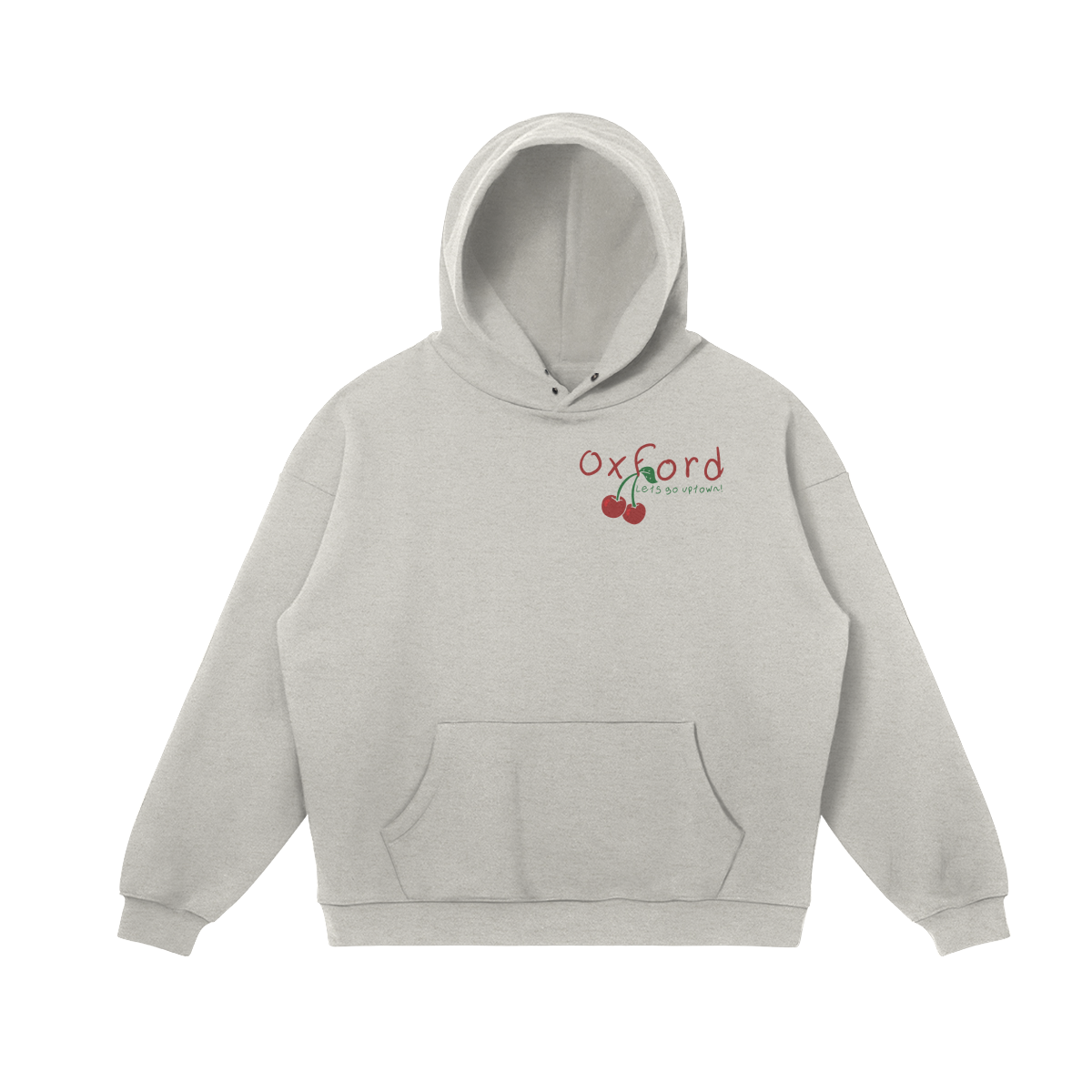 Oxford Cherries Heather Gray Sweat Set Hoodie